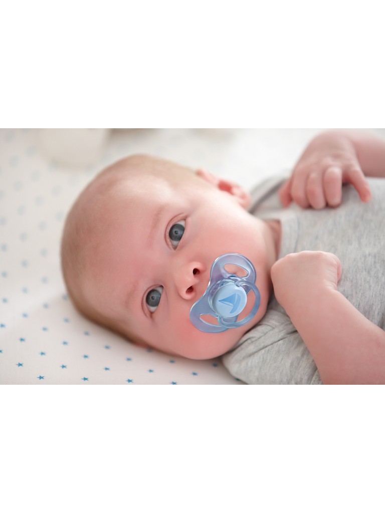 MINI CHUPETA AVENT 2 UNIDADES PARA RECÉM-NASCIDOS ATÉ 2 MESES (AZUL E VERDE) SCF151/01 - Imagem 2